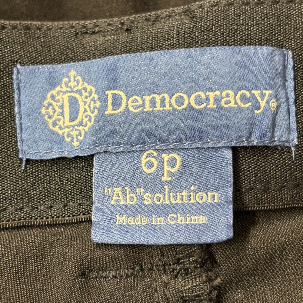 NWT Democracy Womens Pants 6P Black Absolution Curve Equality Flare BP1221S9SL - Picture 7 of 15